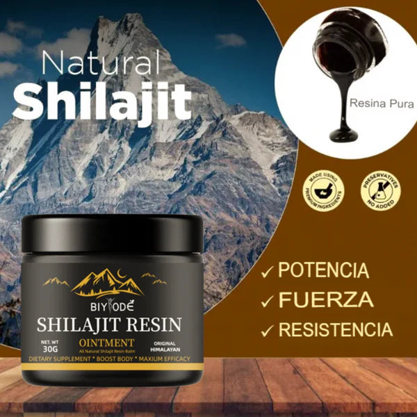 Resina orgánica pura del Himalaya SHILAJIT 100g - Compra 1 y llévate 2