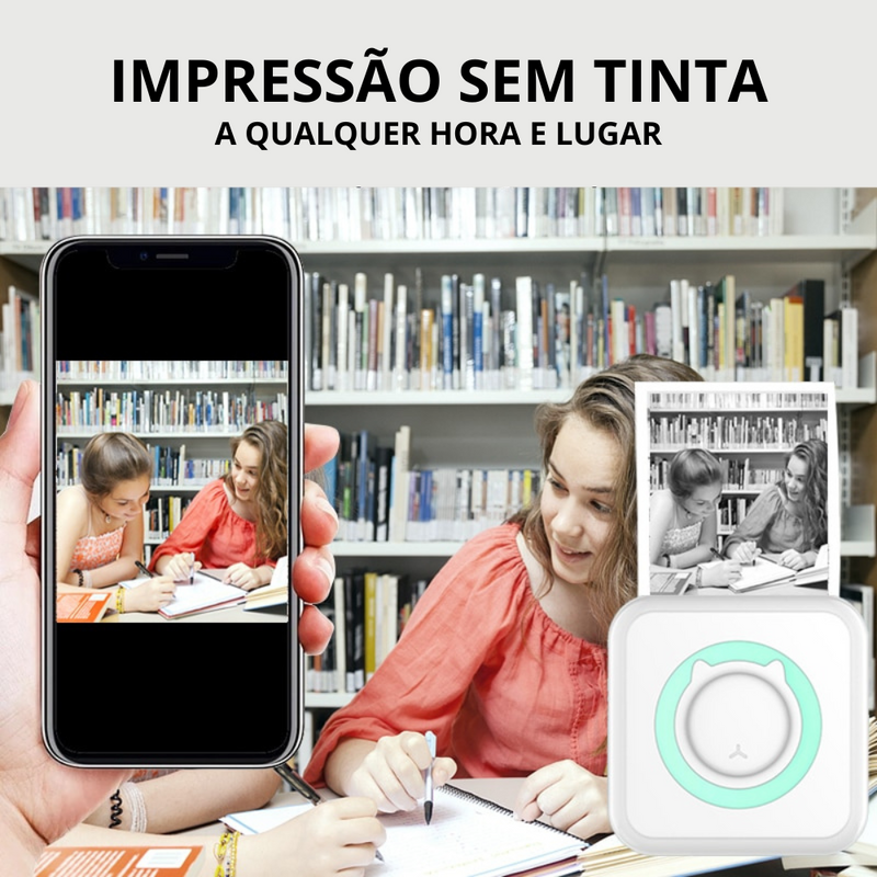 PRINTMÁGICO ® - Mini Impressora Bluetooth Fácil e Prático - Promoção somente HOJE!