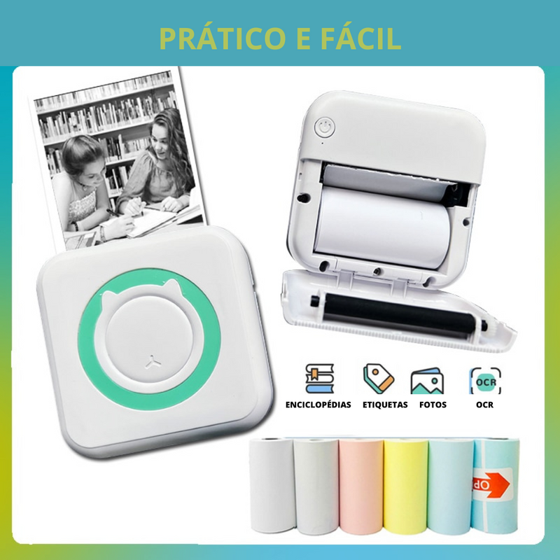 PRINTMÁGICO ® - Mini Impressora Bluetooth Fácil e Prático - Promoção somente HOJE!