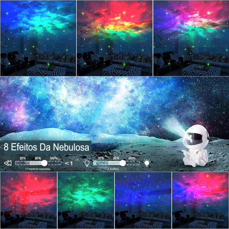 GALAXYPRO® - Projetor Astronauta Galaxy LED - Transforme Seu Espaço em um Universo de Magia - Oferta Especial Hoje.