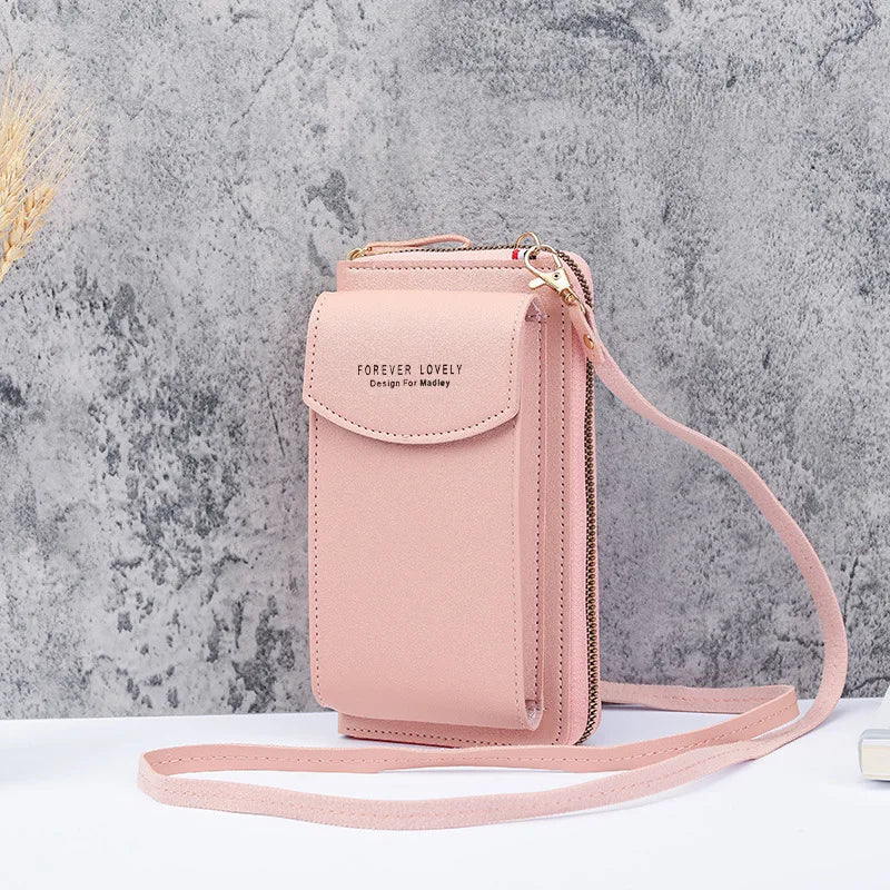 CROSSCELLA® - Bolsa Crossbody de Couro para Celular - Estilo e Praticidade em Suas Mãos -Promoção Hoje