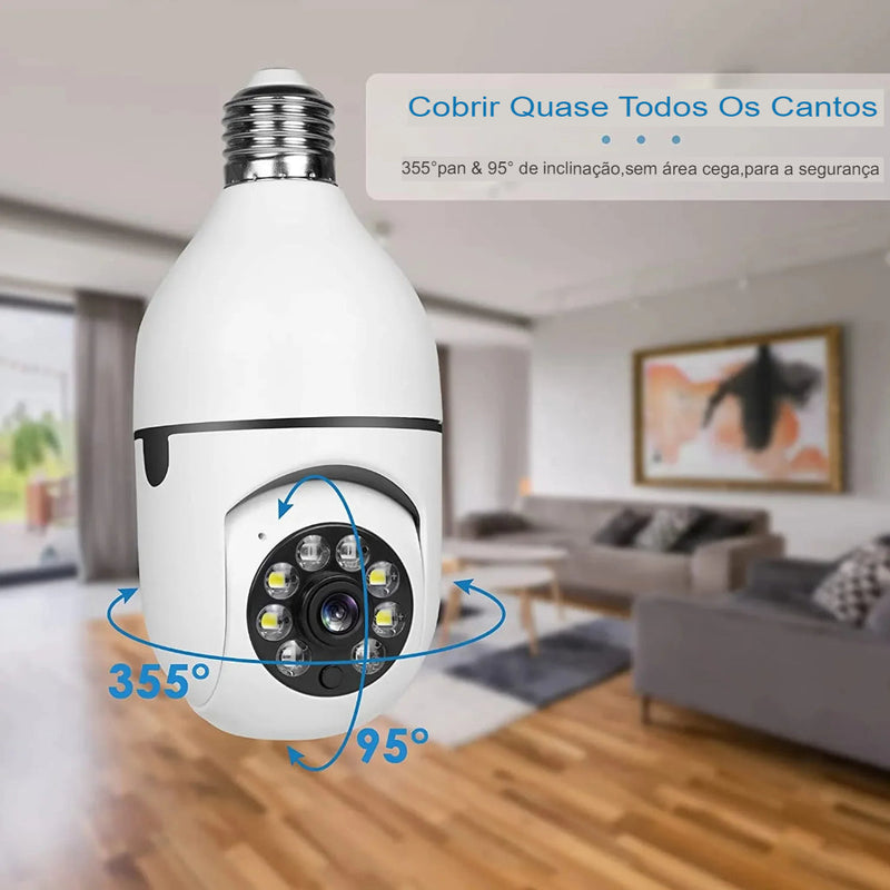 VIGILÂNCIA360® - Câmera Inteligente Full HD Wi-Fi 360 - Sua Tranquilidade em Todas as Direções -Promoção Hoje