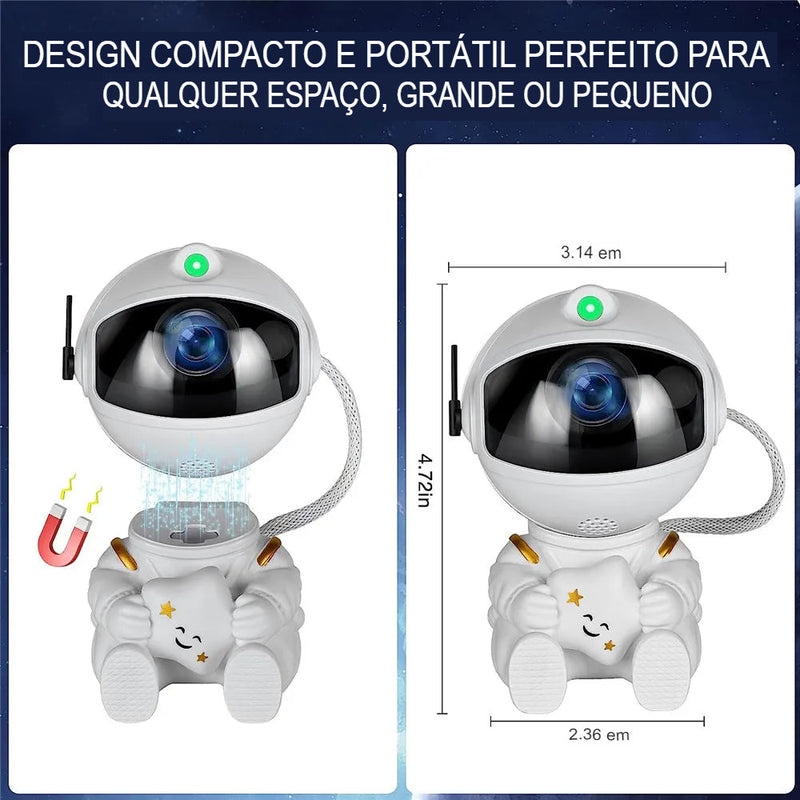 GALAXYPRO® - Projetor Astronauta Galaxy LED - Transforme Seu Espaço em um Universo de Magia - Oferta Especial Hoje.