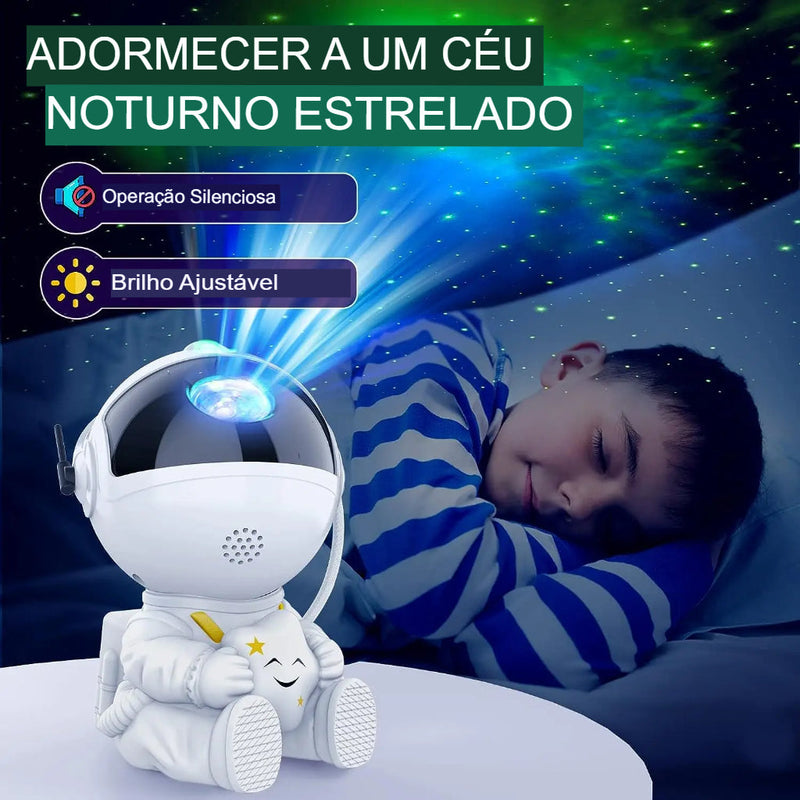 GALAXYPRO® - Projetor Astronauta Galaxy LED - Transforme Seu Espaço em um Universo de Magia - Oferta Especial Hoje.