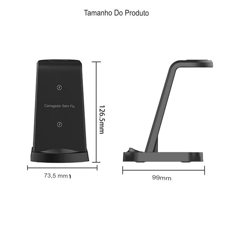 CARGOWAVE® - Carregador Wireless 4 em 1 - Potência e Versatilidade em um Único Dispositivo - Promoção Hoje